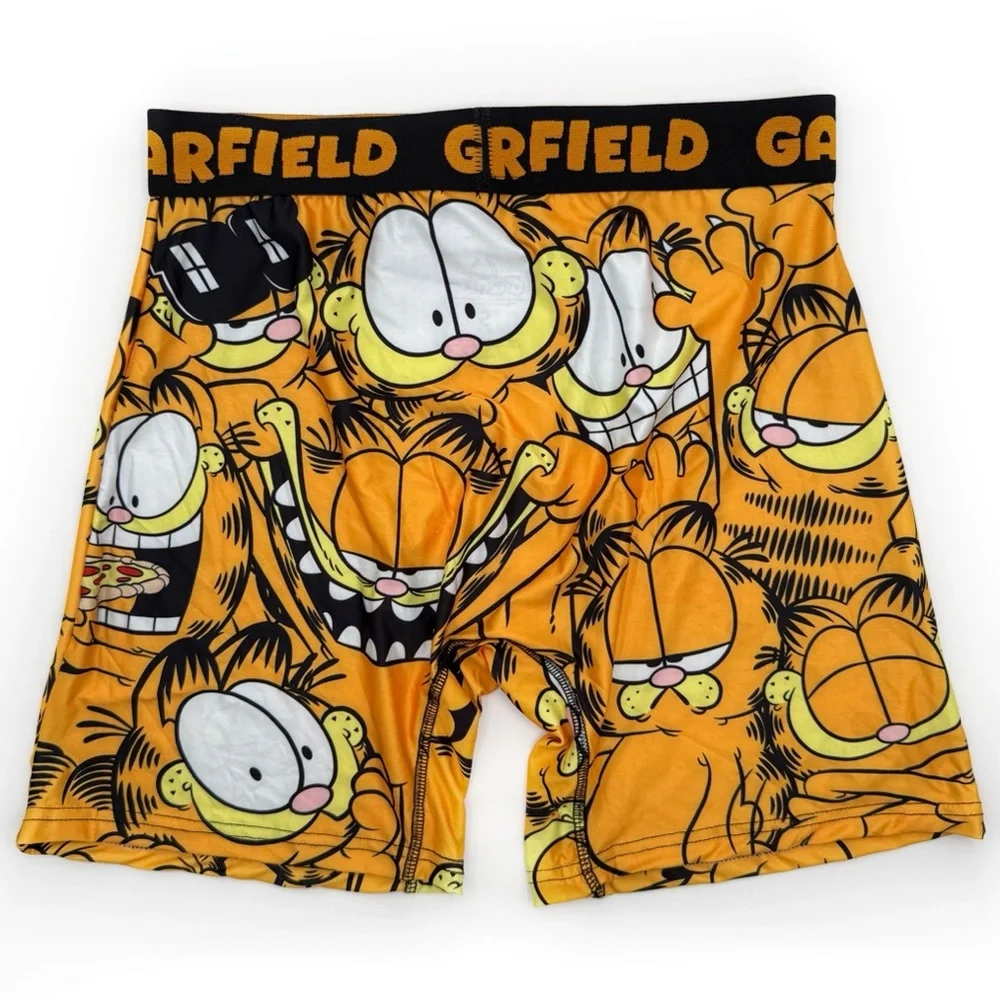Garfield Boxer Briefs Mens Small Underwear Orange Nickelodeon 90s Retro Gift